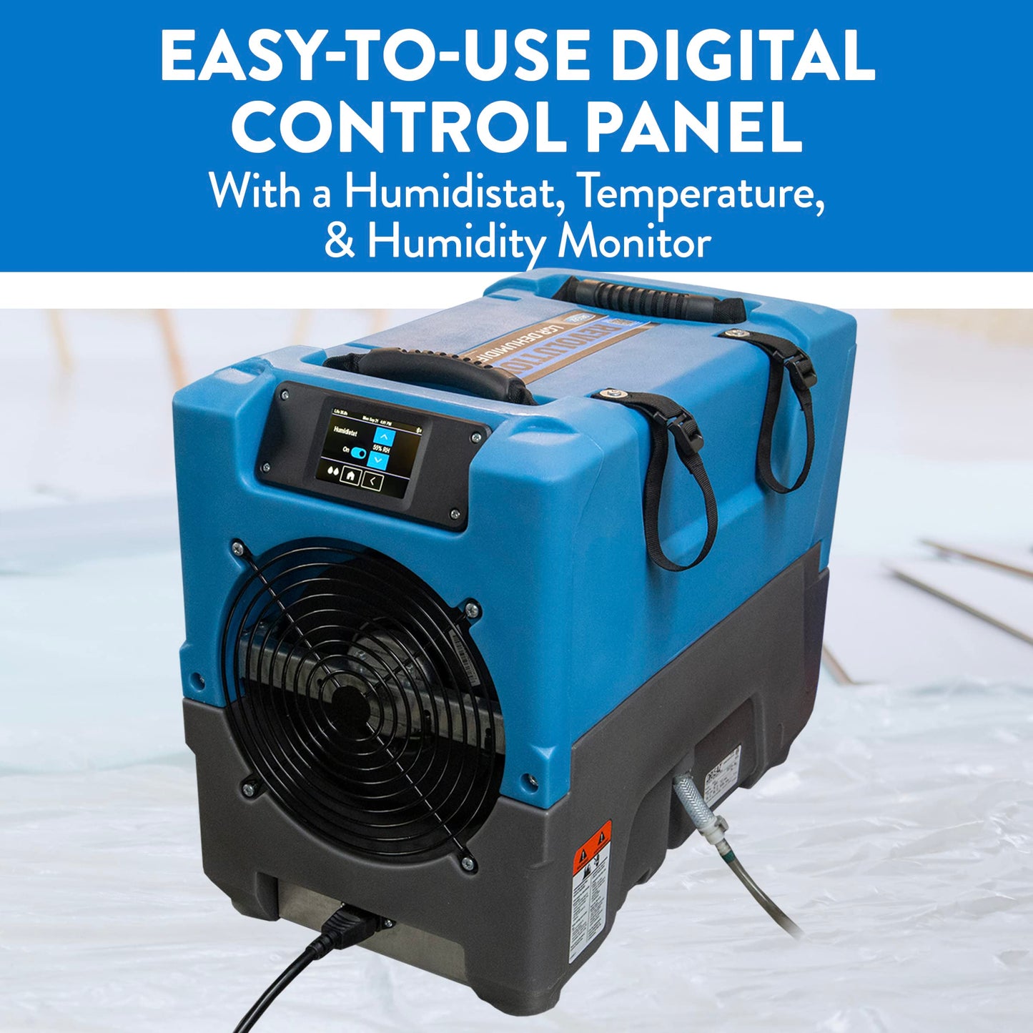 Dri-Eaz Revolution LGR Commercial Dehumidifier with Pump, 17 Gallon, Industrial Dehumidifier, Compact Dehumidifier