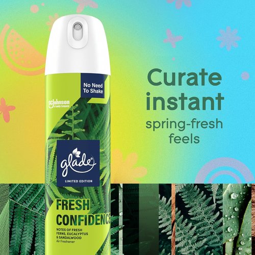 Glade Air Freshener Spray - Fresh Confidence Limited Edition | Essential Oil Infused, 8 oz, Pack of 6