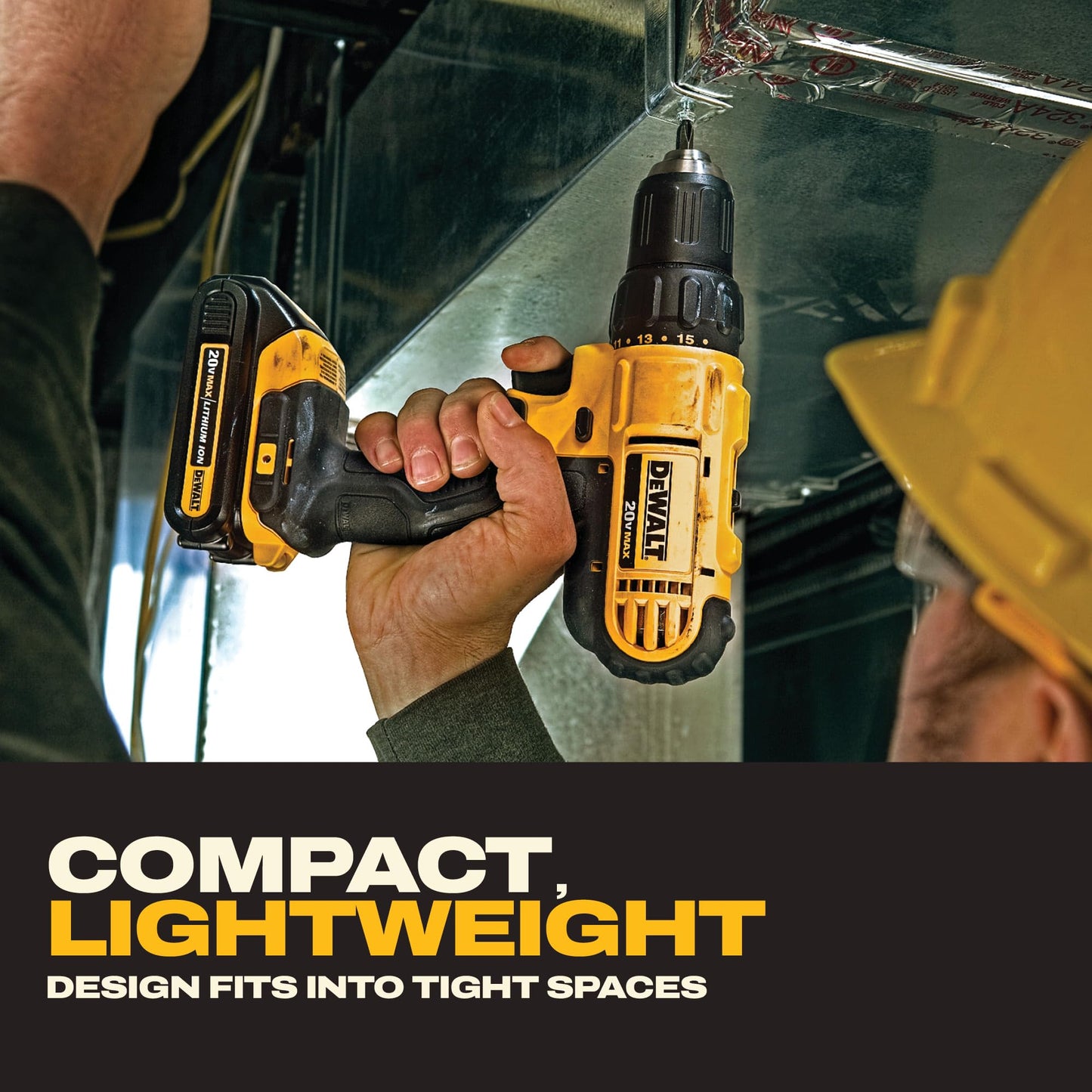DEWALT 20V MAX Cordless Drill and Impact Driver, Power Tool Combo Kit , Includes 2 Batteries, Charger and Bag (DCK240C2)