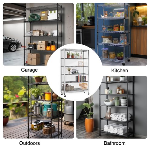 IndigoTempest9 Heavy Duty Wire Rack Cover – Transparent PVC, Waterproof, Dustproof, Full Visibility, 48 x 18 x 72 inches, Cover Only