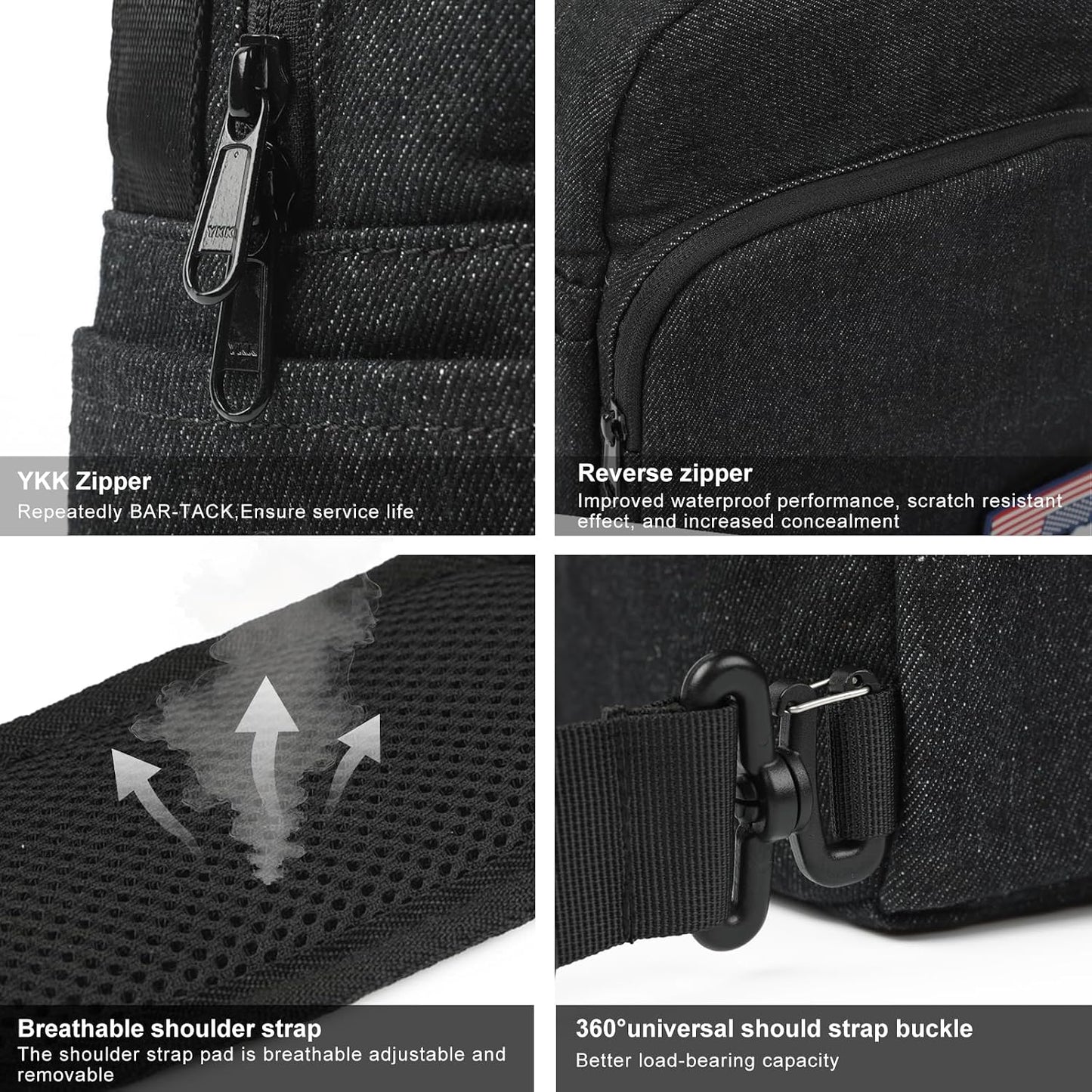 Besnfoto Camera Bag Crossbody Small Cute Camera Bag Purse Waterproof Travel Shoulder Case Sling Designer for Mirrorless