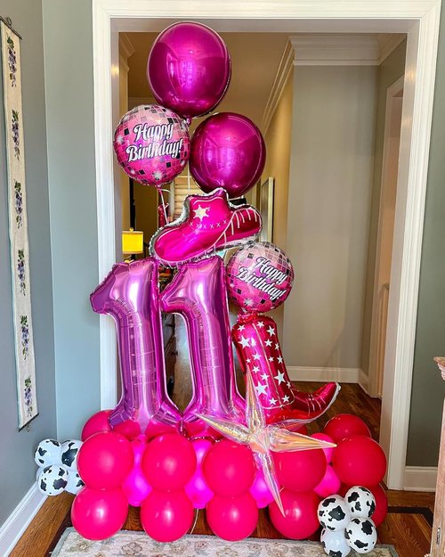 Hot Pink Number 1 Balloon - 40 Inch Shiny First Birthday Decoration for Boys & Girls