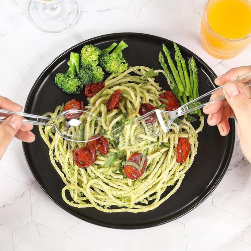 Clear Plastic Forks and Spoons Set by [Brand Name] - Heavy Duty Disposable Utensils for Parties | 400 Count