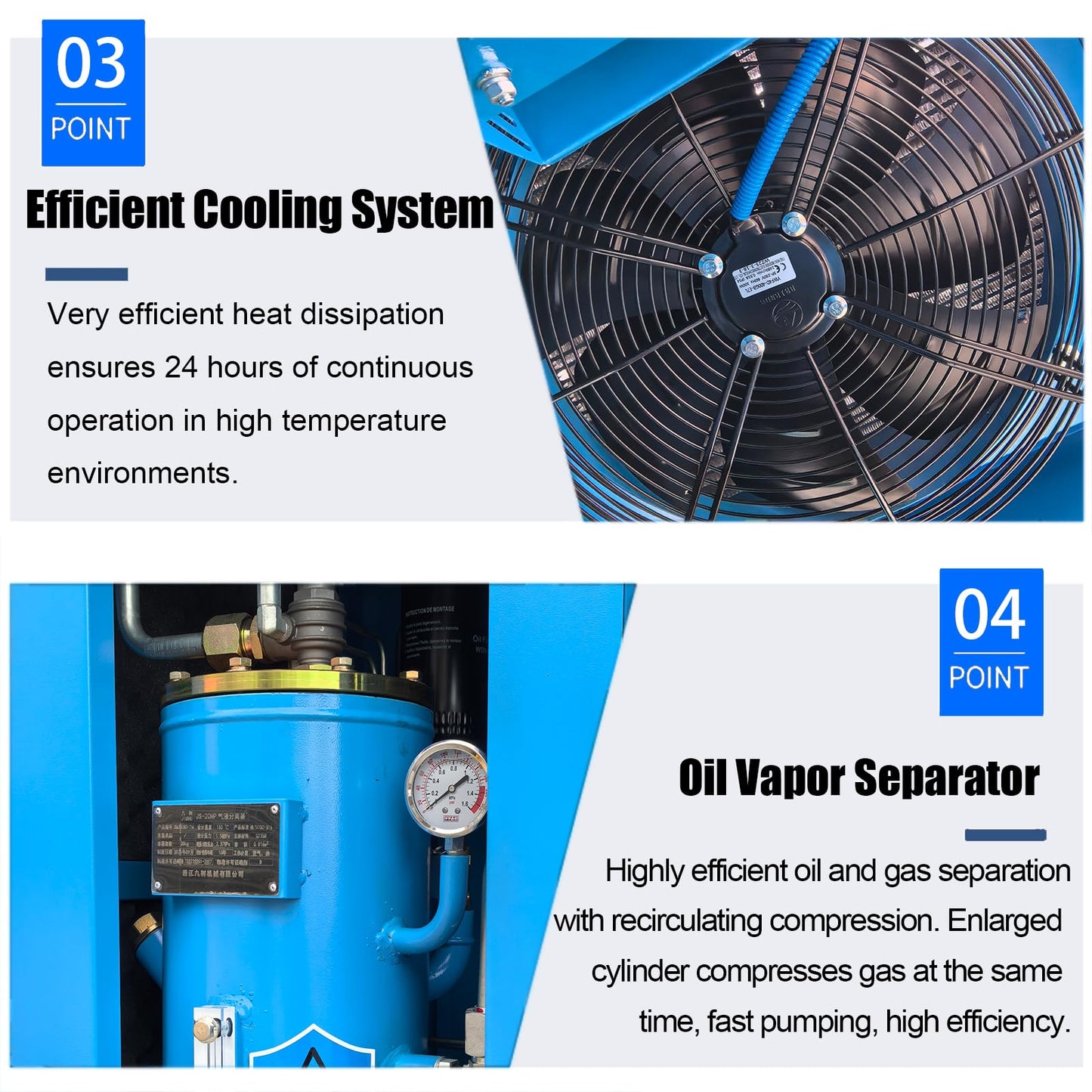 15HP Air Compressor 230V 60Hz 3-Phase 61cfm Max Pressure 120 PSI 11KW Variable Speed Frequency Rotary Screw Air Compressor Commercial Air Compressed System