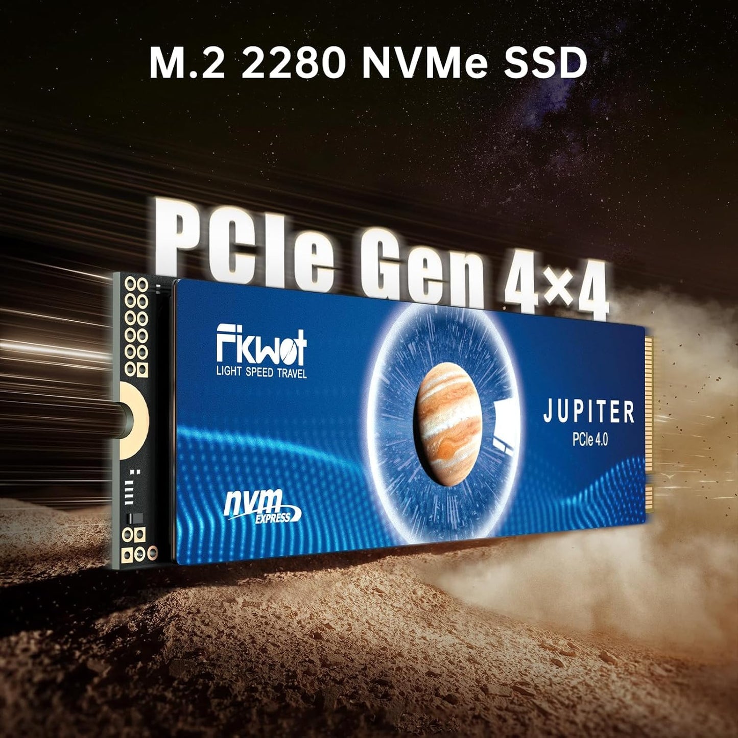 Fikwot FX991 M.2 SSD 4TB NVMe SSD M2 2280 PCIe Gen 4x4, Read Up to 7000MB/s, Internal Solid State Drive for PS5 Laptop Desktop 3D QLC NAND