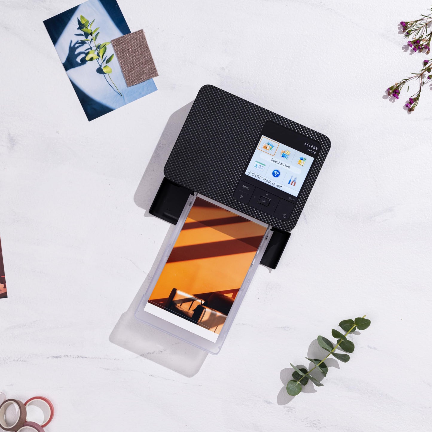 Canon Selphy CP1500 Wireless Compact Photo Printer (Black)