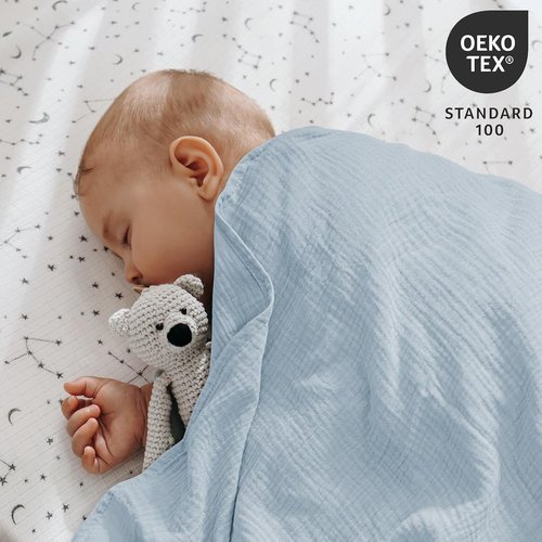 Graceful Colors Muslin Swaddle Blankets - 3 Pack Soft & Breathable Receiving Blankets, 38 x 40 Inches