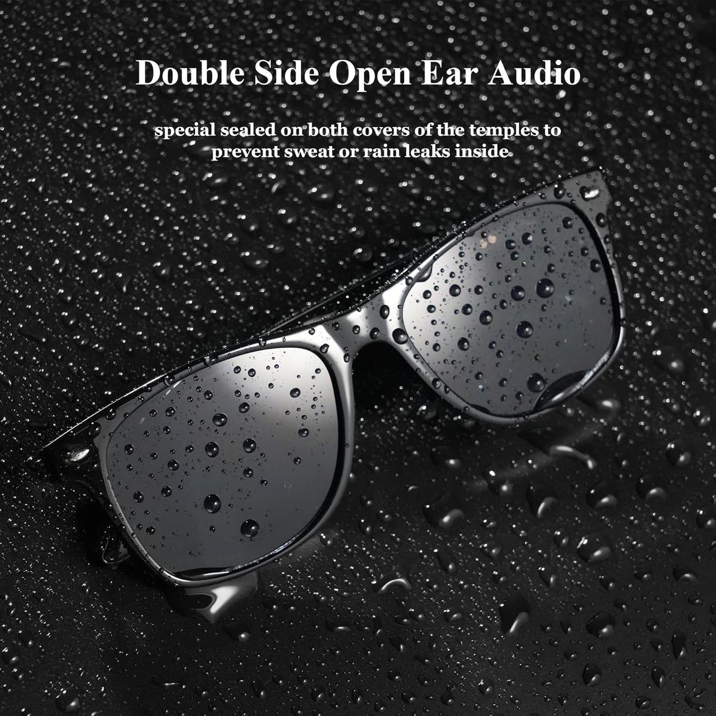 Blackview Smart Glasses, Polarized Bluetooth Sunglasses with Speaker, Voice Control, UV Protection, Anti Blue Light