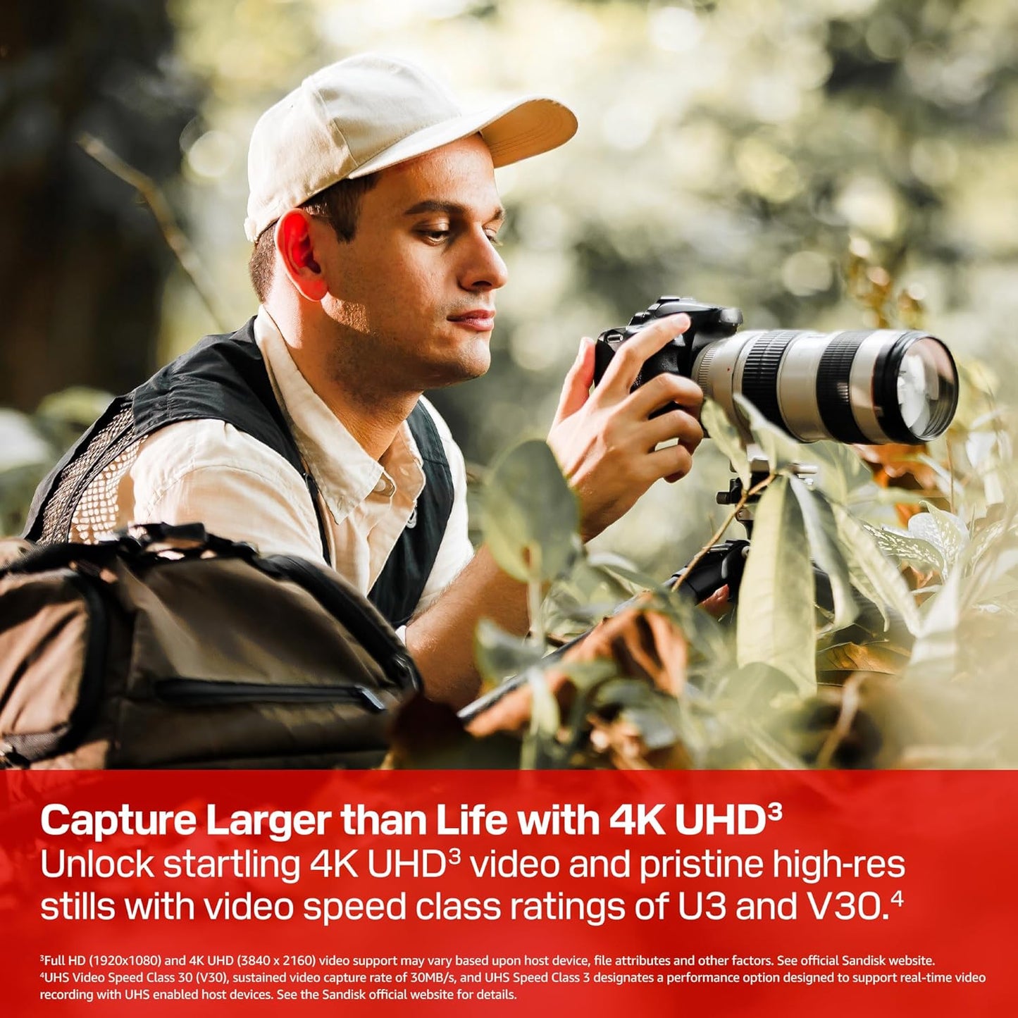Sandisk 64GB 200MB/s 90MB/s 4K U3, V30 SDSDXXU-064G-GSCIN Extreme PRO SD UHS-I Card - Up to Read Speed and Write Speed
