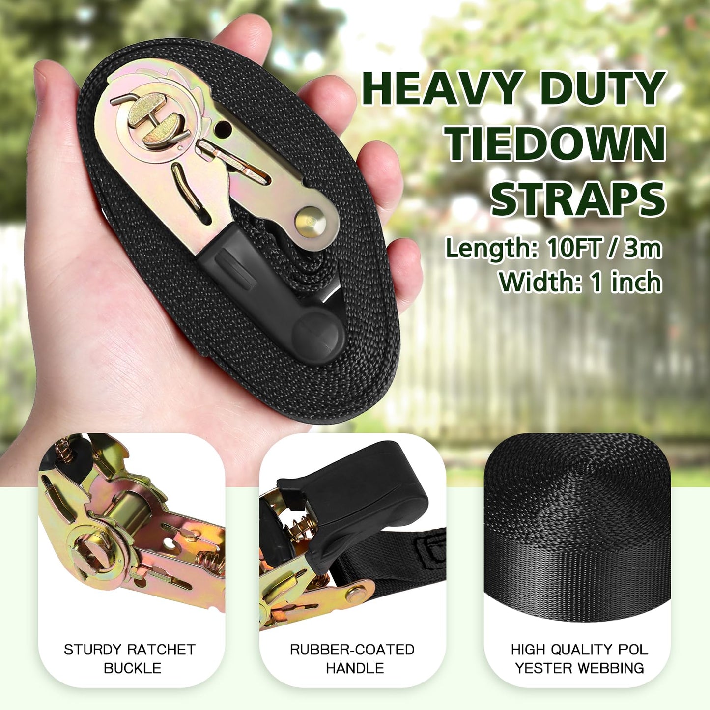 TOPNEW 12 Ninja Tree Climbing Holds for Kids Climber, Adult Climbing Rocks with 6 Ratchet Straps for Outdoor Ninja Warrior Obstacle Course Training