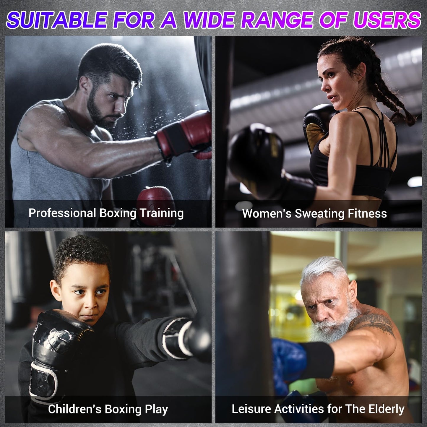 TGLLM Music Boxing Machine, Wall Mounted Boxing Machine with Gloves, Smart Music Punching Target for Kids Adult, LED Electronic Boxing Workout Machine with 9 Modes & 9 Speeds