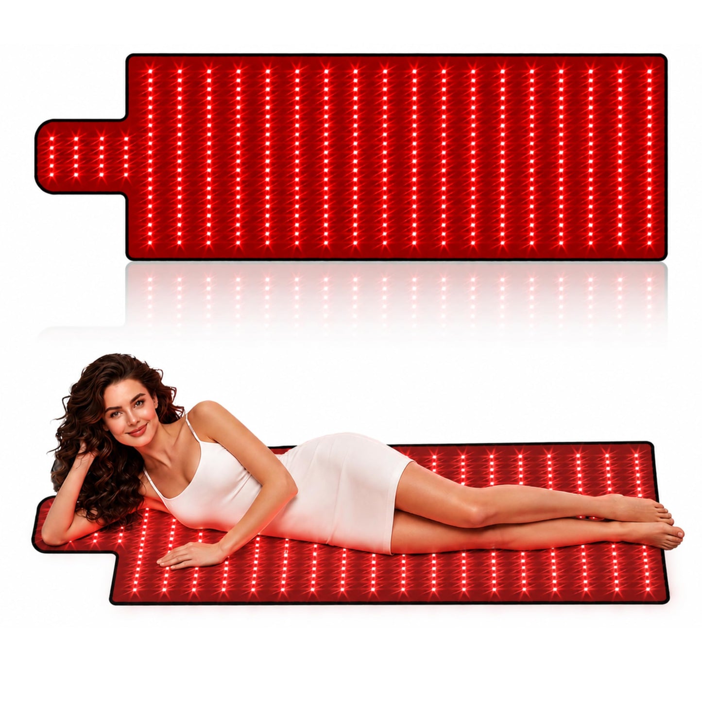 Red Light Therapy Mat for Full Body, High-Density LED Infrared Light with 5 Intensity Levels, 9 Auto-Shutoff Timer Settings, Handheld Controller, Gifts for Athletes, Office Workers, Women, Men
