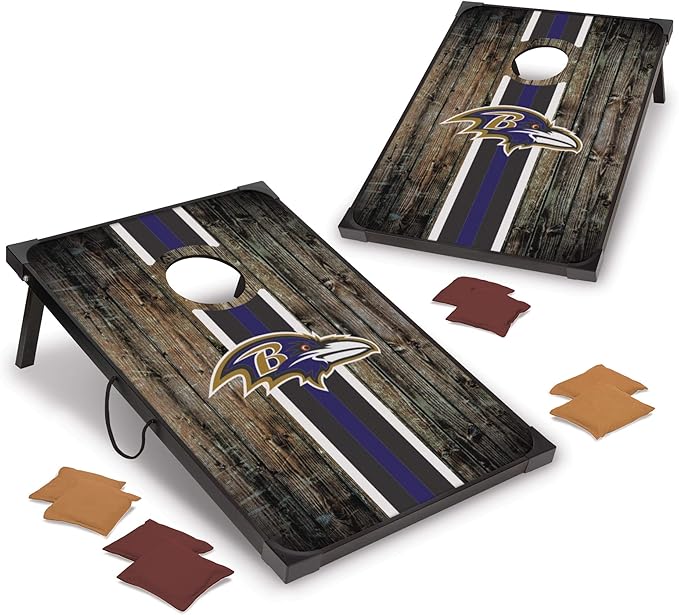 Wild Sports NFL 2' x 3' MDF Deluxe Cornhole Set - with Corners and Aprons