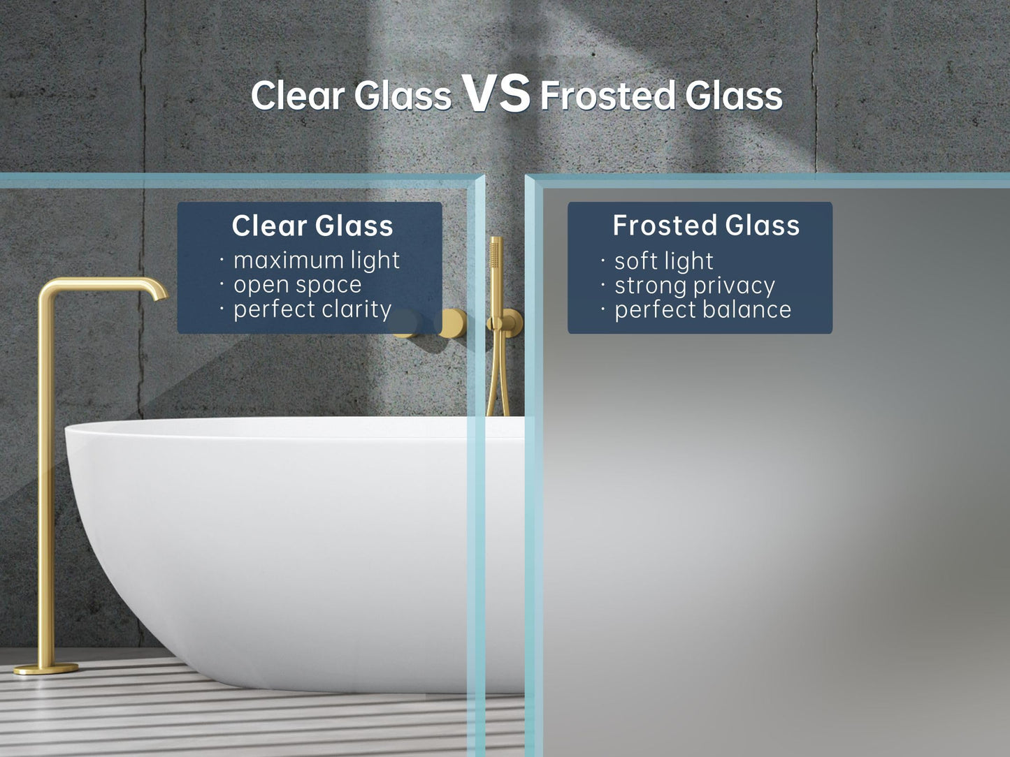 FELYL Frosted Sliding Shower Door 43-48" W x 72" H, Brushed Nickel, Single Sliding Door, Framed, 1/4" (6mm) SGCC Tempered Glass, Reversible Installation