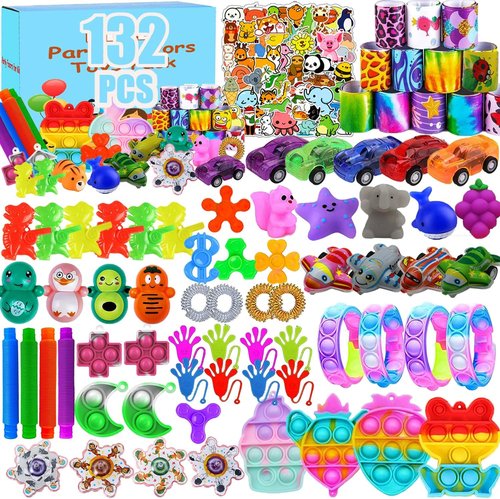 132 Pcs Treasure Box Toys by [Brand Name] - Fun Party Favors for Kids 4-8 | Perfect Classroom Prizes & Goodie Bag Fillers