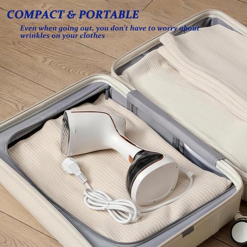 Handheld Clothing Steamer, 1430W High-Power 320ml Large Capacity Clothing Wrinkle Remover, 20s Fast Preheating Multifunctional Iron with A Maximum Steam Flow Rate of 0.74oz/min (Black)