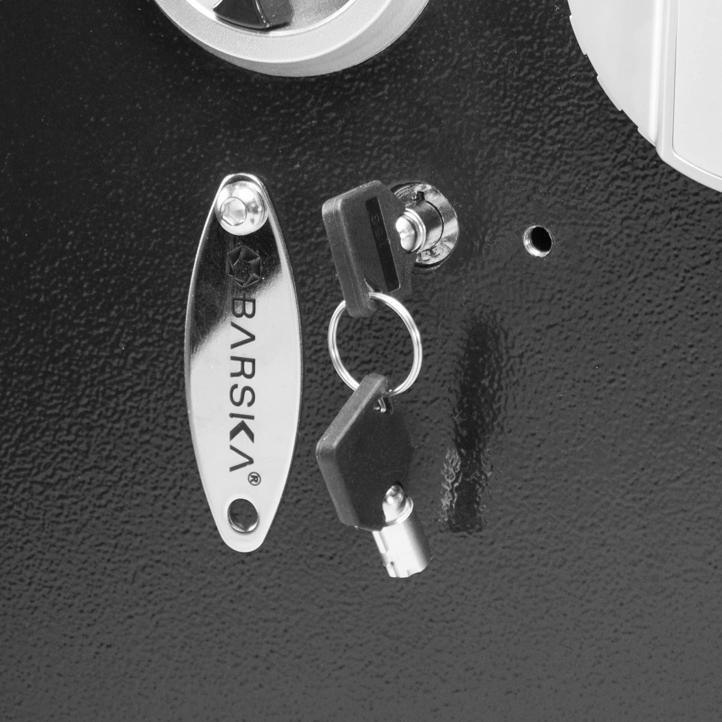 Barska Biometric Fingerprint Steel Wall Safe with Adjustable Shelves – DOJ Certified with Pry-Resistant Deadbolts, Mountable for Home, Office, and Business Use