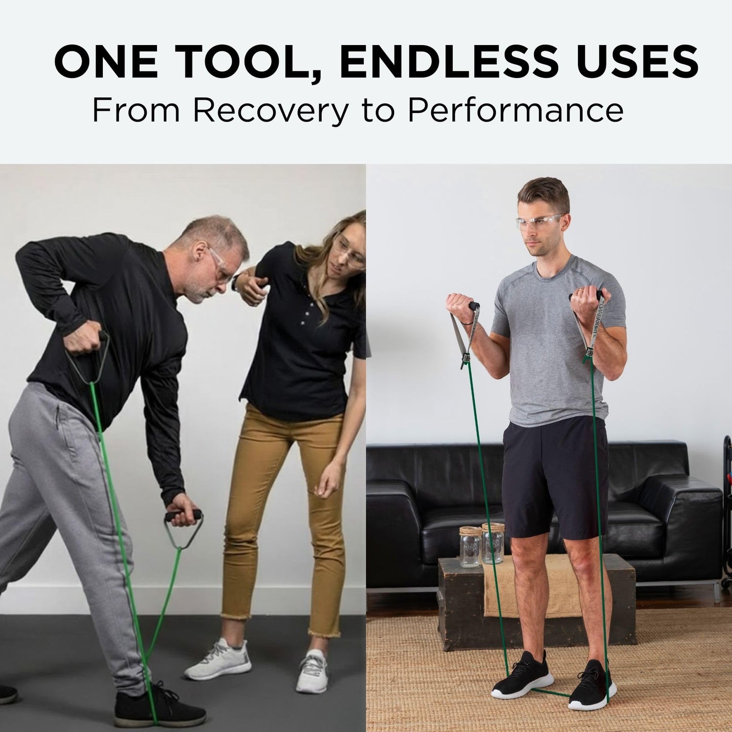 THERABAND Latex Resistance Tubing, Green, Heavy, Level 3, 25 ft Roll, Professional Grade for Upper and Lower Body Workouts, Cut-to-Length, Color-Coded Resistance Levels