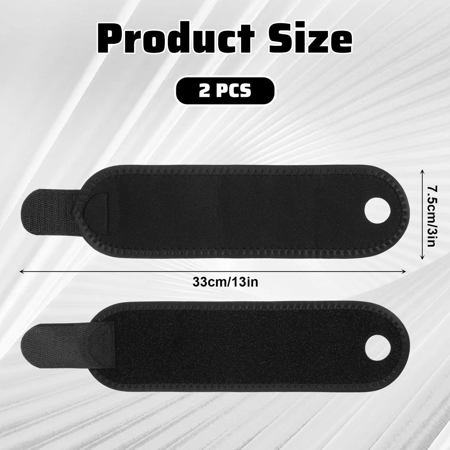 Xyembu 2 Pack Adjustable Wrist Brace Compression Straps, Ulnar Wrist Brace for Right & Left Hand, Ultra-Thin Elastic Wrist Wraps for Hand Support, Workout Sports, Black