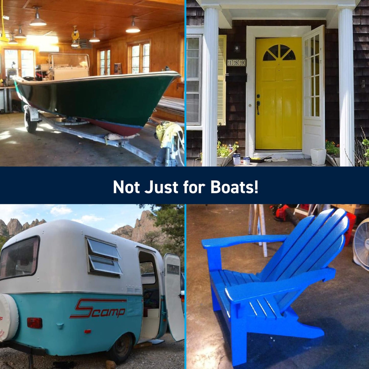TotalBoat Wet Edge Topside Marine Paint Premium Polyurethane Coating for Boats, RVs, Exterior Trim, Fiberglass, Metal, and Wood (White, Gallon)