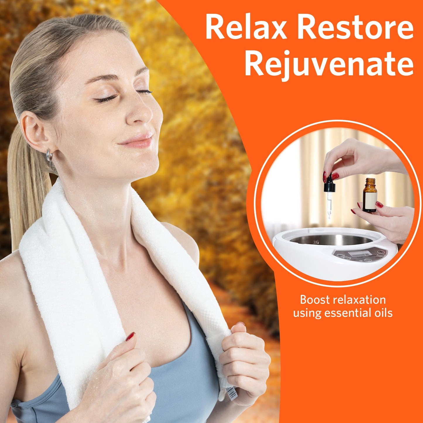 RRGFB Portable Sauna for Home, Portable Steam Tent for Home Detox and Relaxation, Includes 3L Steamer, Remote Controller, Folding Chair, Adjustable Timer 1-60 Min, Large Size