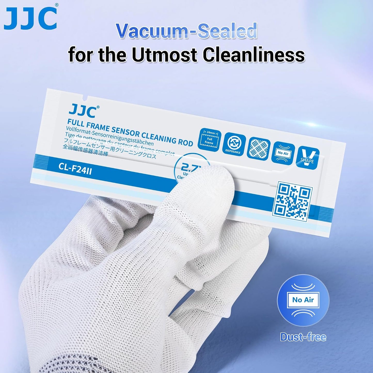 JJC 12pcs 24mm CMOS Full Frame Sensor Microfiber Cloth Cleaning Swab Cleaning Stick for Reflex & Mirrorless Digital