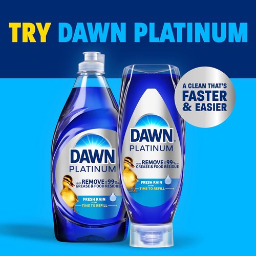 Dawn Ultra Dish Soap Refill Jug - Powerful Grease-Fighting Liquid Detergent, 51.5oz (Pack of 2)