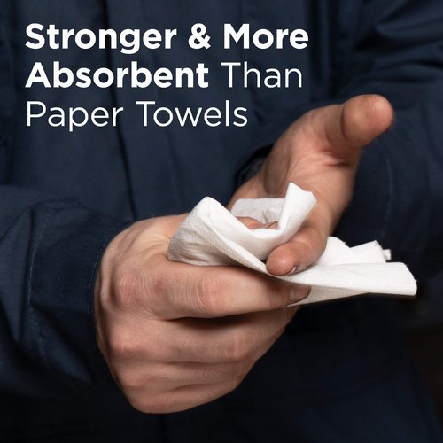 Georgia-Pacific Brawny Professional P200 Disposable Cleaning Towel by GP PRO (Georgia-Pacific), 29221, 1/4-Fold, White, 2960 Count (148 Towels Per Box, 20 Boxes Per Case), Towel (WxL) 8" x 12.5"