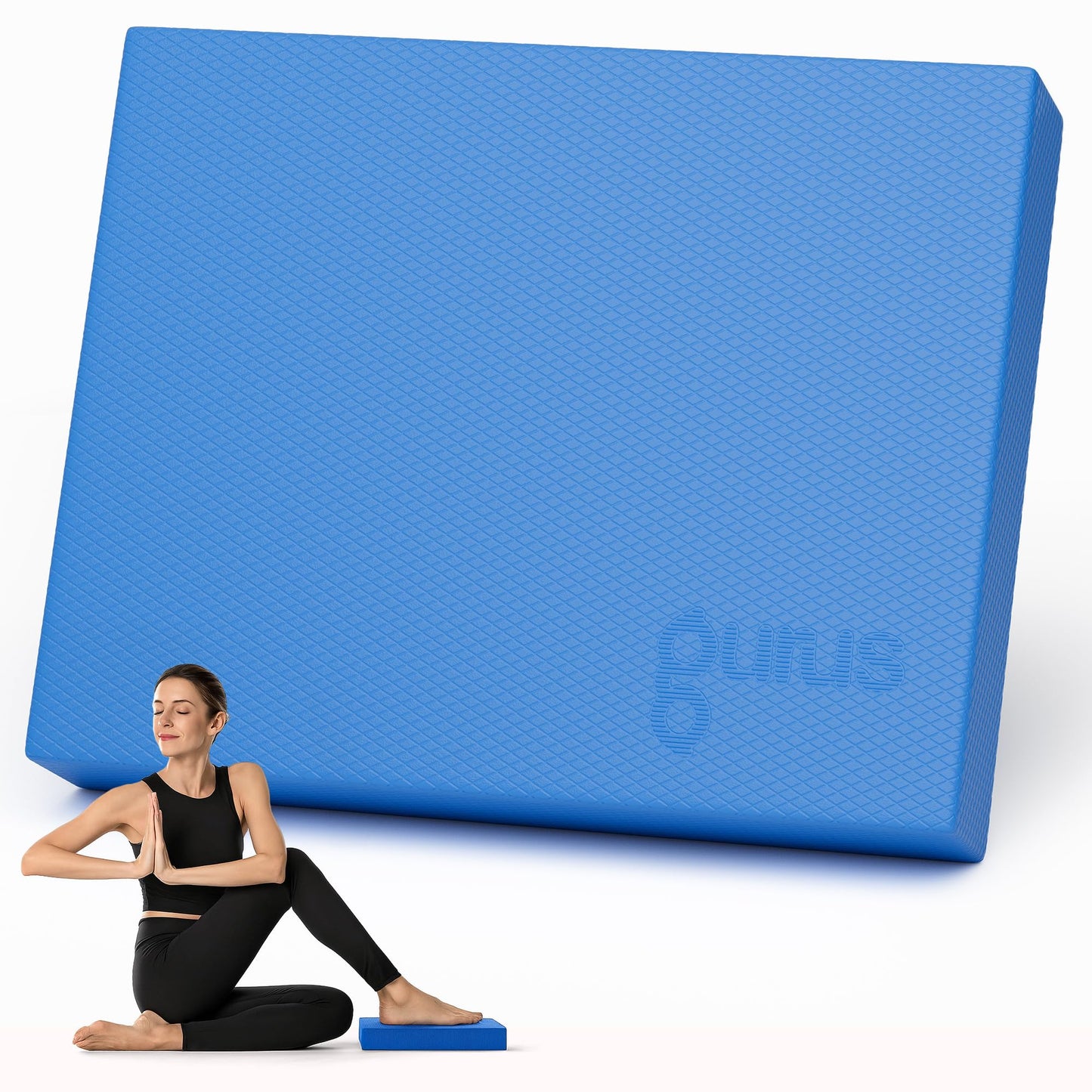 Gurus Balance Pad – High-Density Foam Balance Pad Physical Therapy for Stability & Strength, Exercise Foam Pad for Balancing, Non-Slip Lightweight Trainer for Home Gym & Rehab (Blue)