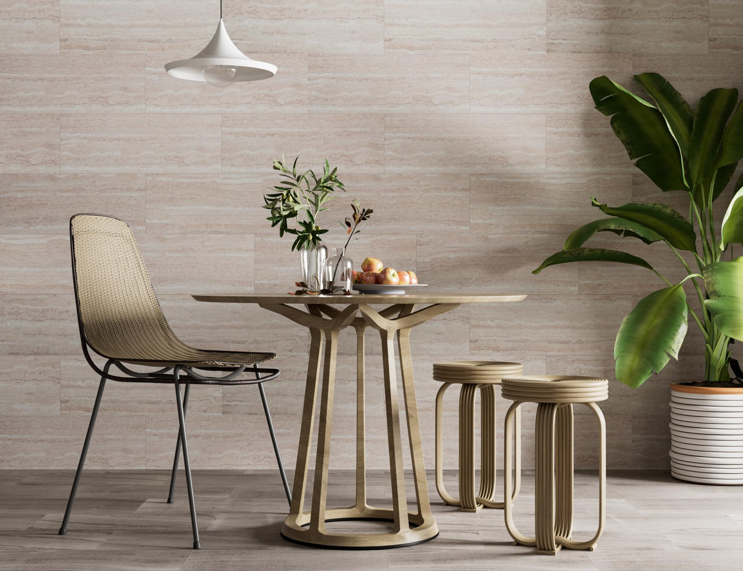 SINGULARWOOD 15pcs/26.46 sq ft Soft Stone Wall Tiles, Flexible Rock Travertine Panels for Interior and Exterior Walls-Stone Natural.