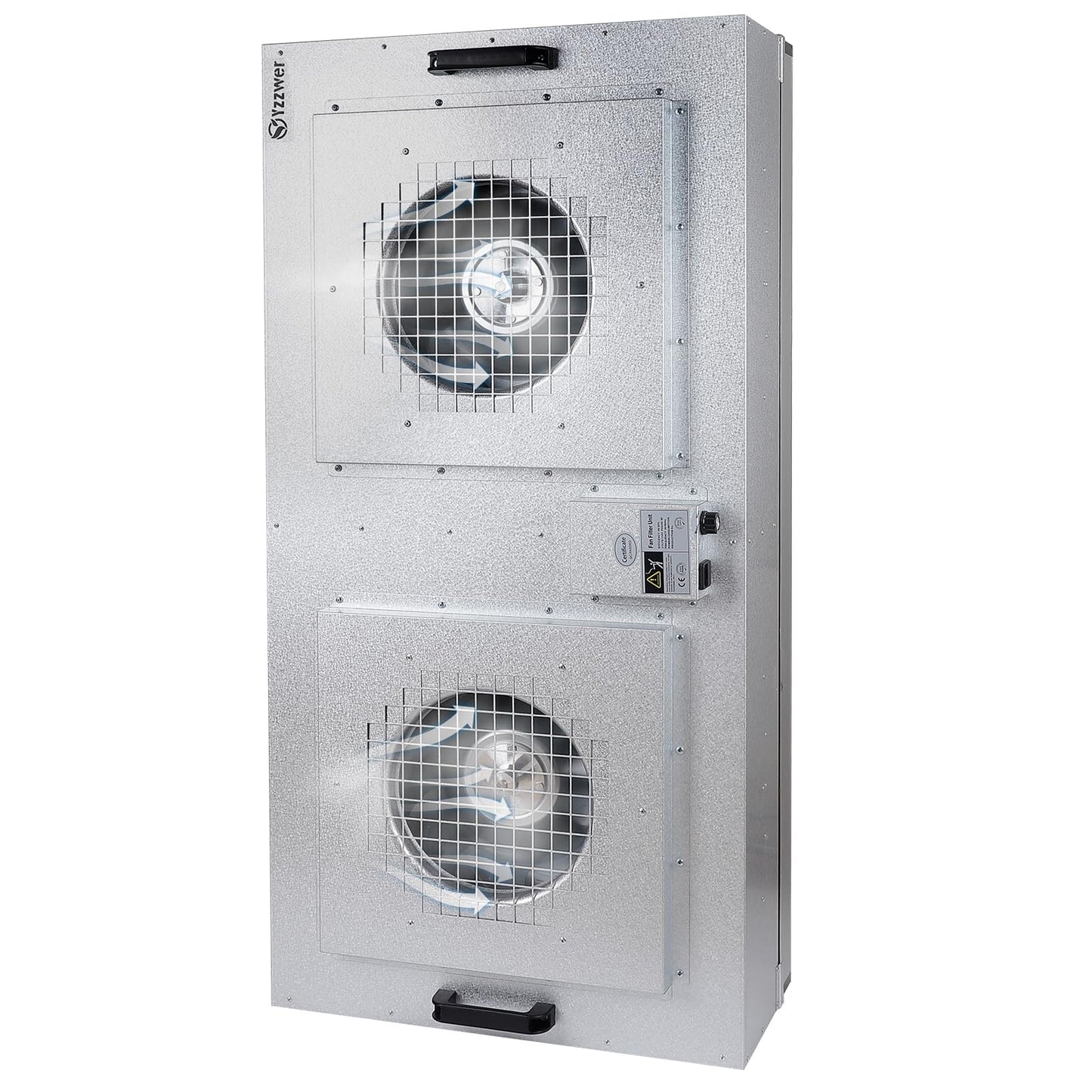 Fan Filter Unit Laminar-Flow-Hood Yzzwer - FFU HEPA Filters for Class 100/ISO 5 Cleanliness Clean Room Mycology and Mushroom Room Work 110V （Include HEPA Filter）