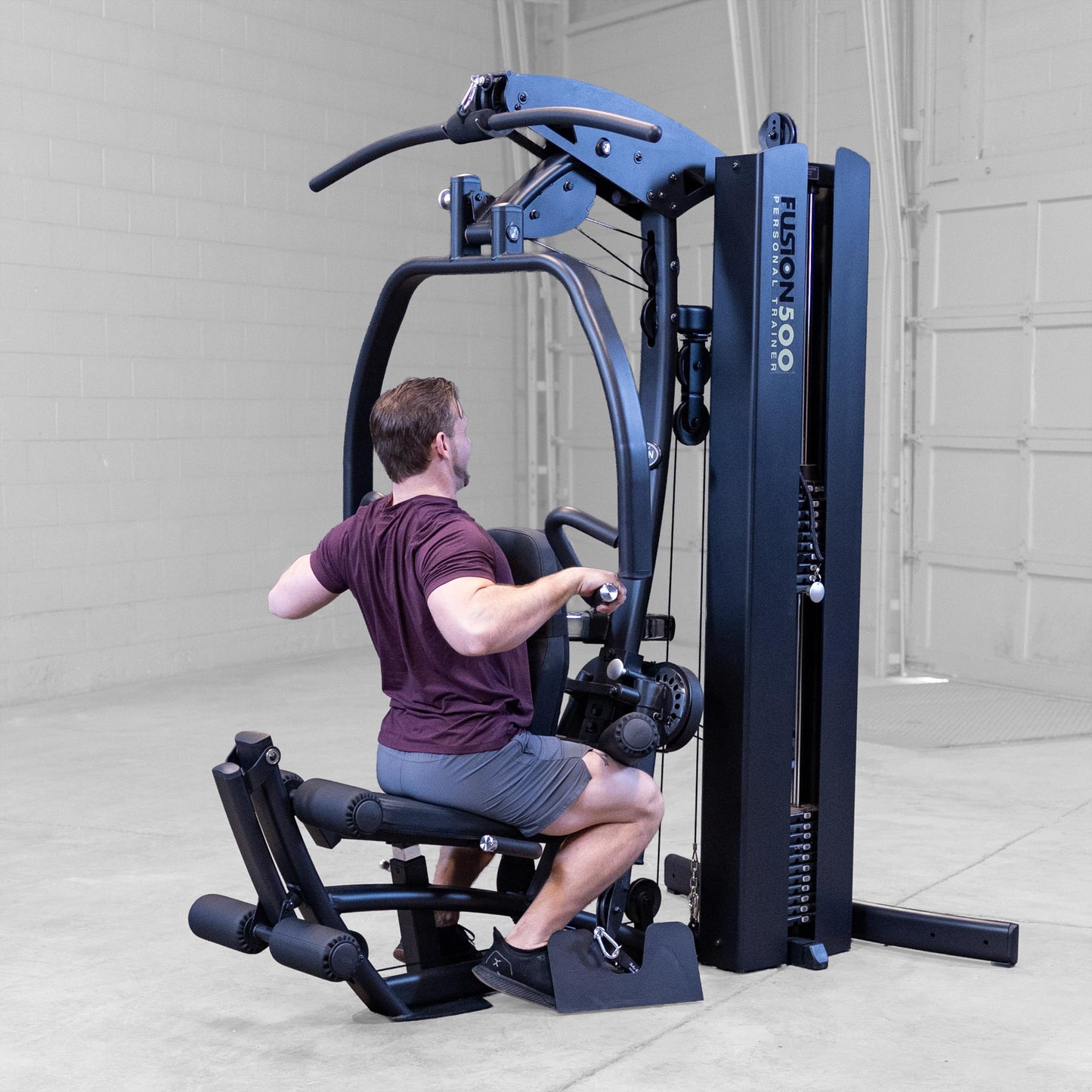 Body-Solid (F500/2) Multi-Station with 210lb Weight Stack Home Gym Machine, Arm & Leg Strength Training Functional Exercise Workout Station for Weight Lifting and Bodybuilding