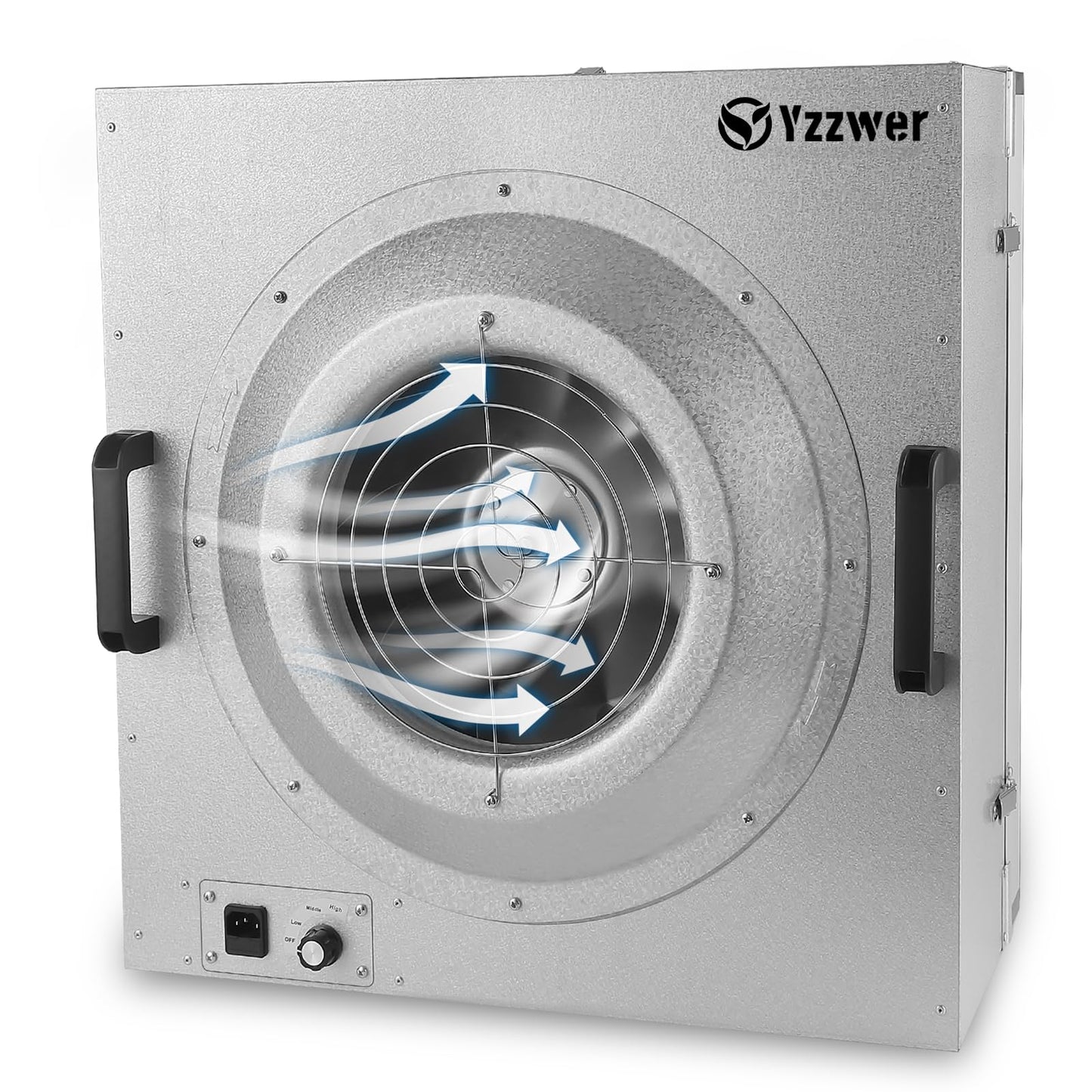 Fan Filter Unit Laminar-Flow-Hood Yzzwer - FFU HEPA Filters for Class 100/ISO 5 Cleanliness Clean Room Mycology and Mushroom Room Work 110V （Include HEPA Filter）