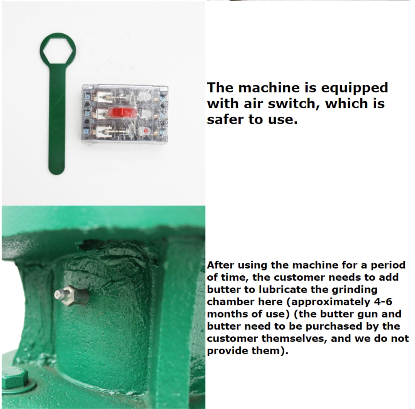 THUXEON 220V Wood Pellet Machine 6MM Holes Small Biomass Processing Pellet Machine 7500W Press Pelletizer 2 Head Rollers Corn Straw Scales Cotton Stalks Wood bran Sawdust