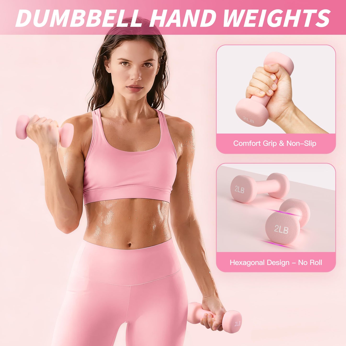 NANATI Pilates Kit 17PCS,Pilates Essential Kit for Women, Pilates Equipment with 14.5" Pilates Ring and Ball,8 Resistance Bands,Dumbbells & Grip Socks Accessories, Home Pilates Workout Kit for Starter