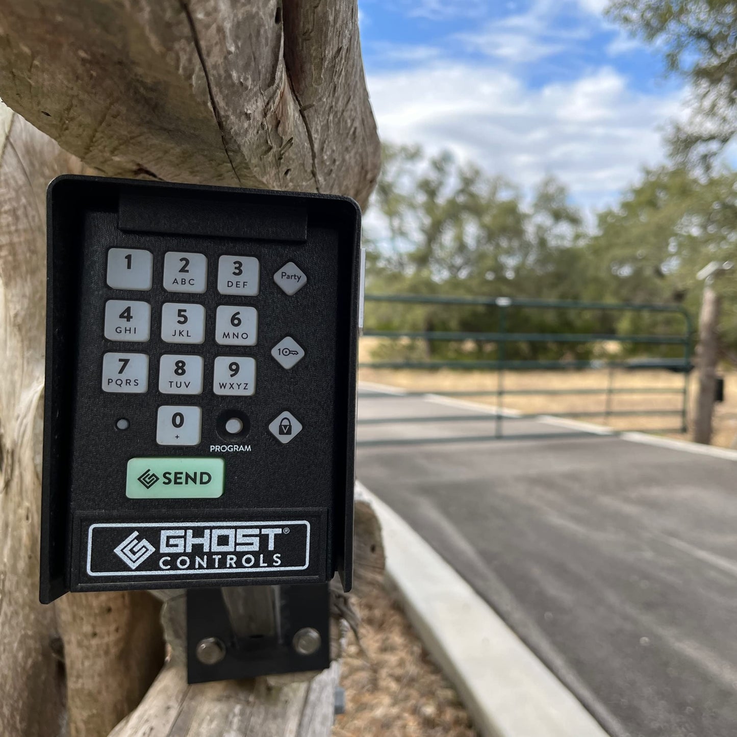 Ghost Controls Heavy Duty Dual Automatic Gate Opener with Dual Premium Wireless Keypads