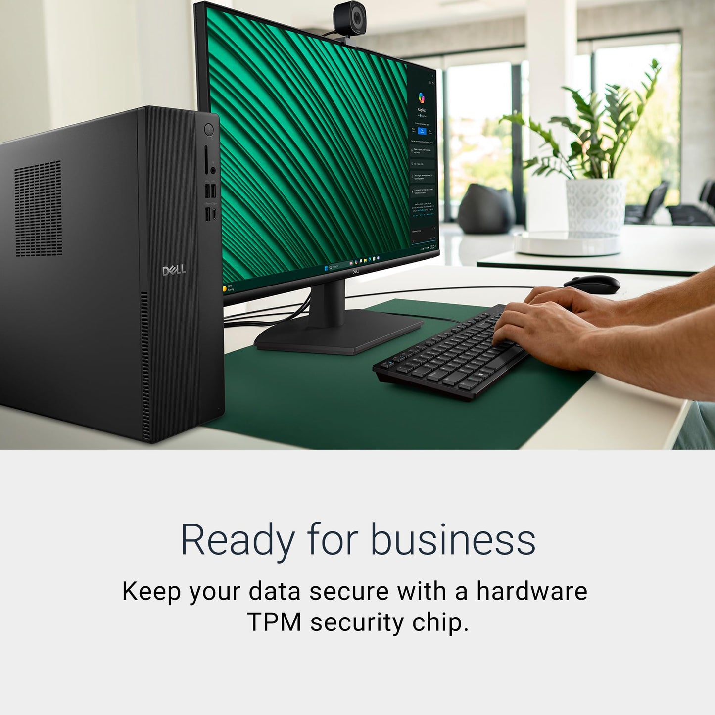 Dell Slim Desktop ECS1250 - Intel Core i3 14100 Processor, 8GB DDR5 RAM, 512GB SSD, WiFi 6, Intel UHD Graphics 730, Windows 11 Home, Onsite Service - Black