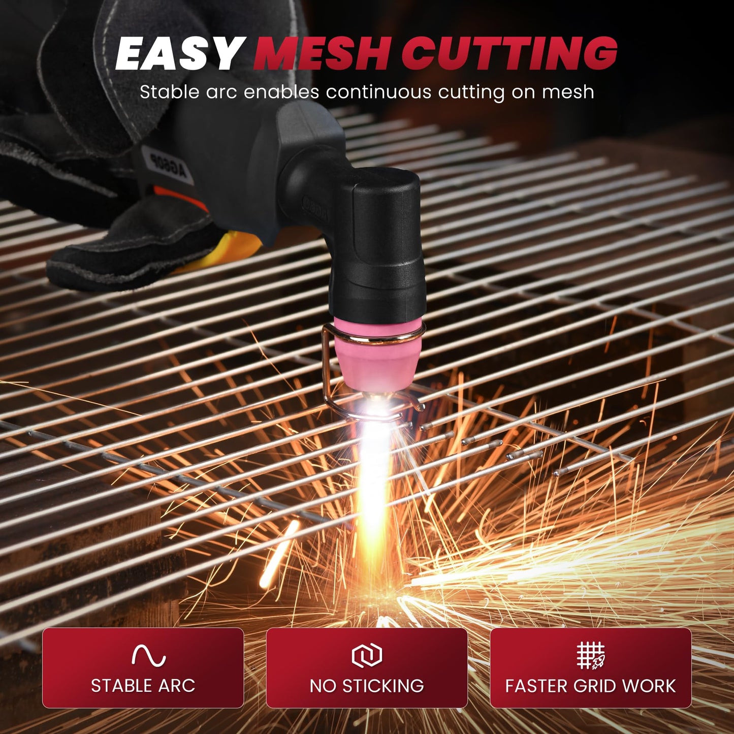 Bestarc Plasma Cutter, [Pilot Arc][Large LED Display][Air Sensor] 60A Plasma Cutter Machine 110/220V Dual Voltage, 1/2 Inch Clean Cut 4/5 Inch Max Cut, Post Flow Mesh, 2T/4T for Beginners DIY