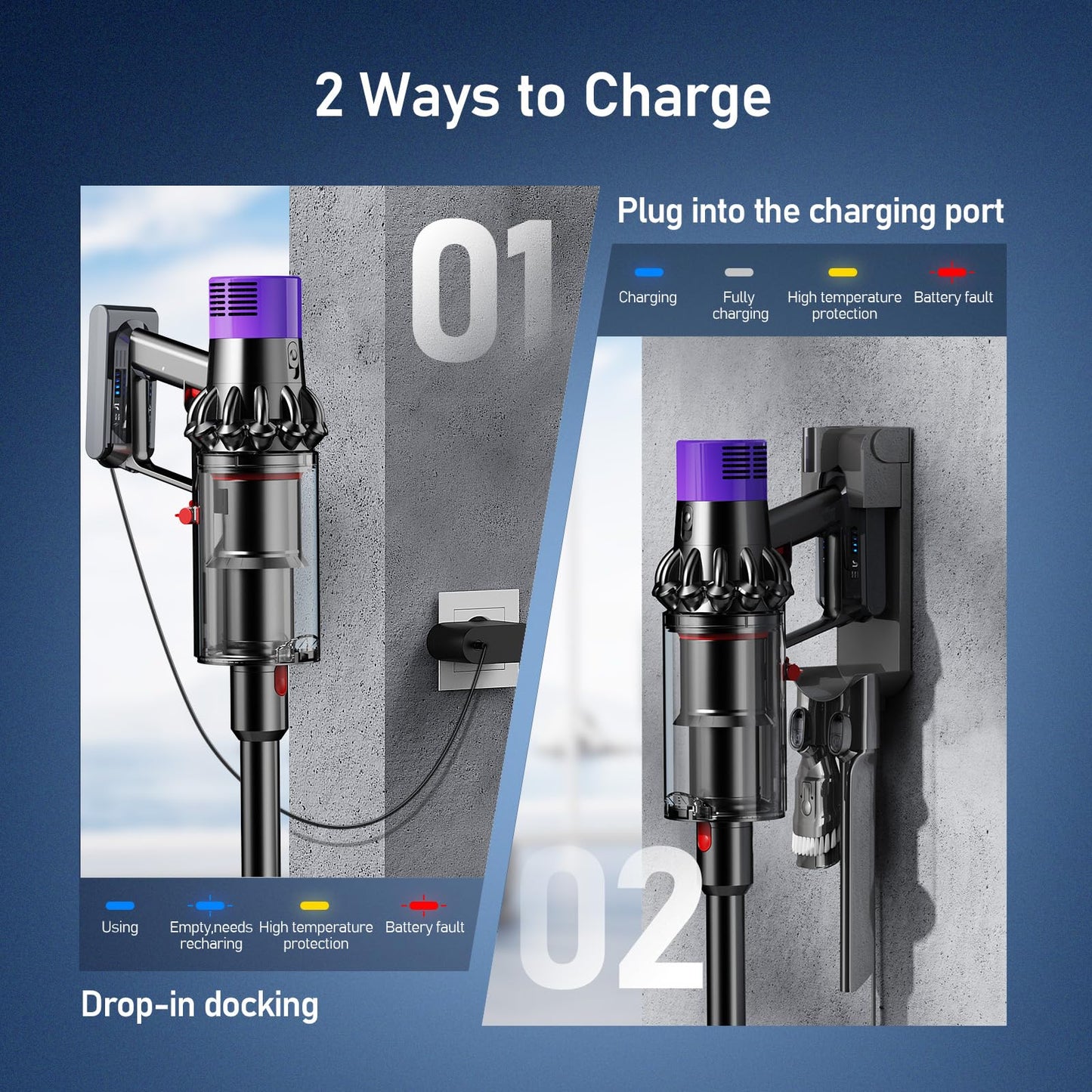 Morpilot 8000mAh Rechargeable Replacement Battery for Dyson V10 Series Vacuum Cleaners, Providing 80 Minutes of Runtime in Standard Mode, Installs in Just 3 Minutes, Includes 2 Post Filter