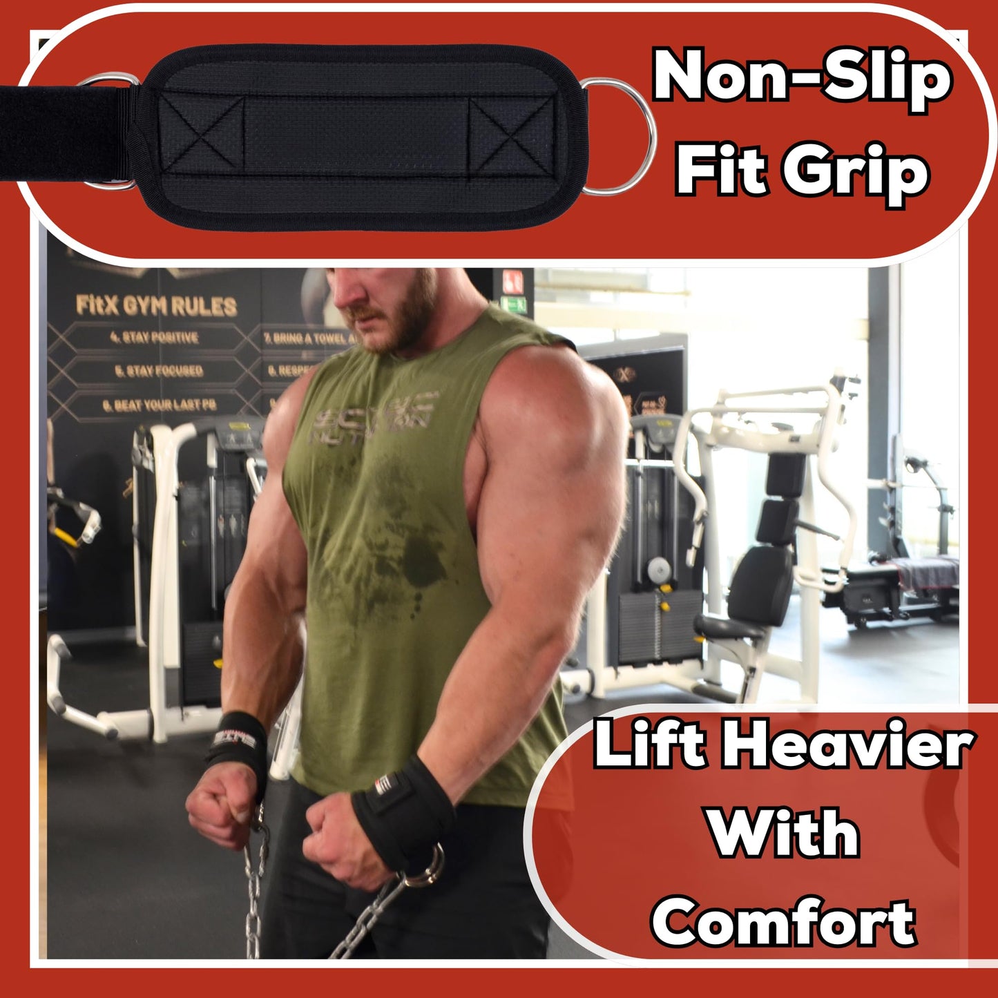 Elite Athletics - Ankle Straps for Cable Machine & Wrist Lifting Straps Set for Weightlifting, Cable Kickbacks, Glute Workouts, Deadlifts & Strength Training – Adjustable 8MM Padded Neoprene Gym Straps for Men & Women