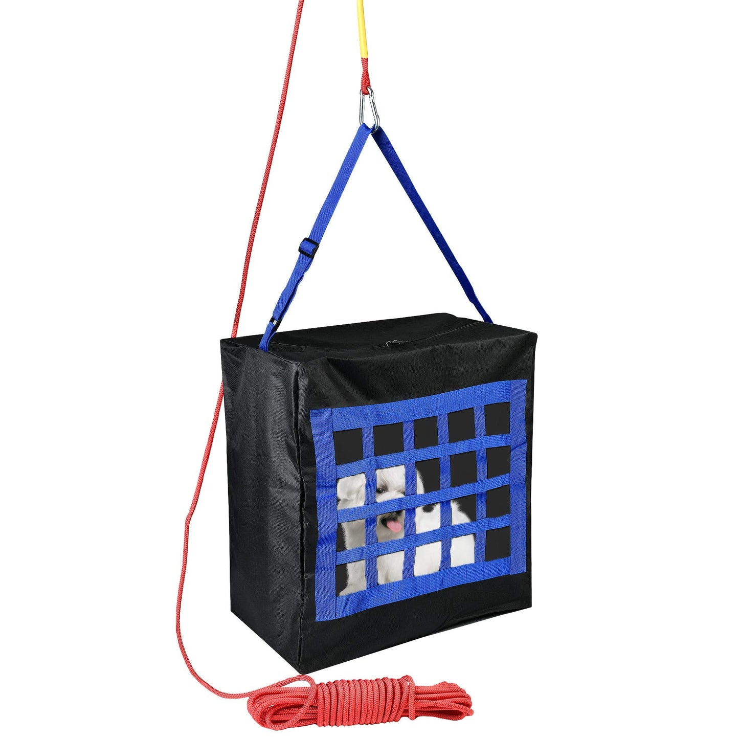 ISOP Fire Ladder 2 Story Window 13ft (4m) with Window Hooks and Emergency Escape Bag for Pets up to 100 Pounds - Rope 50ft Included