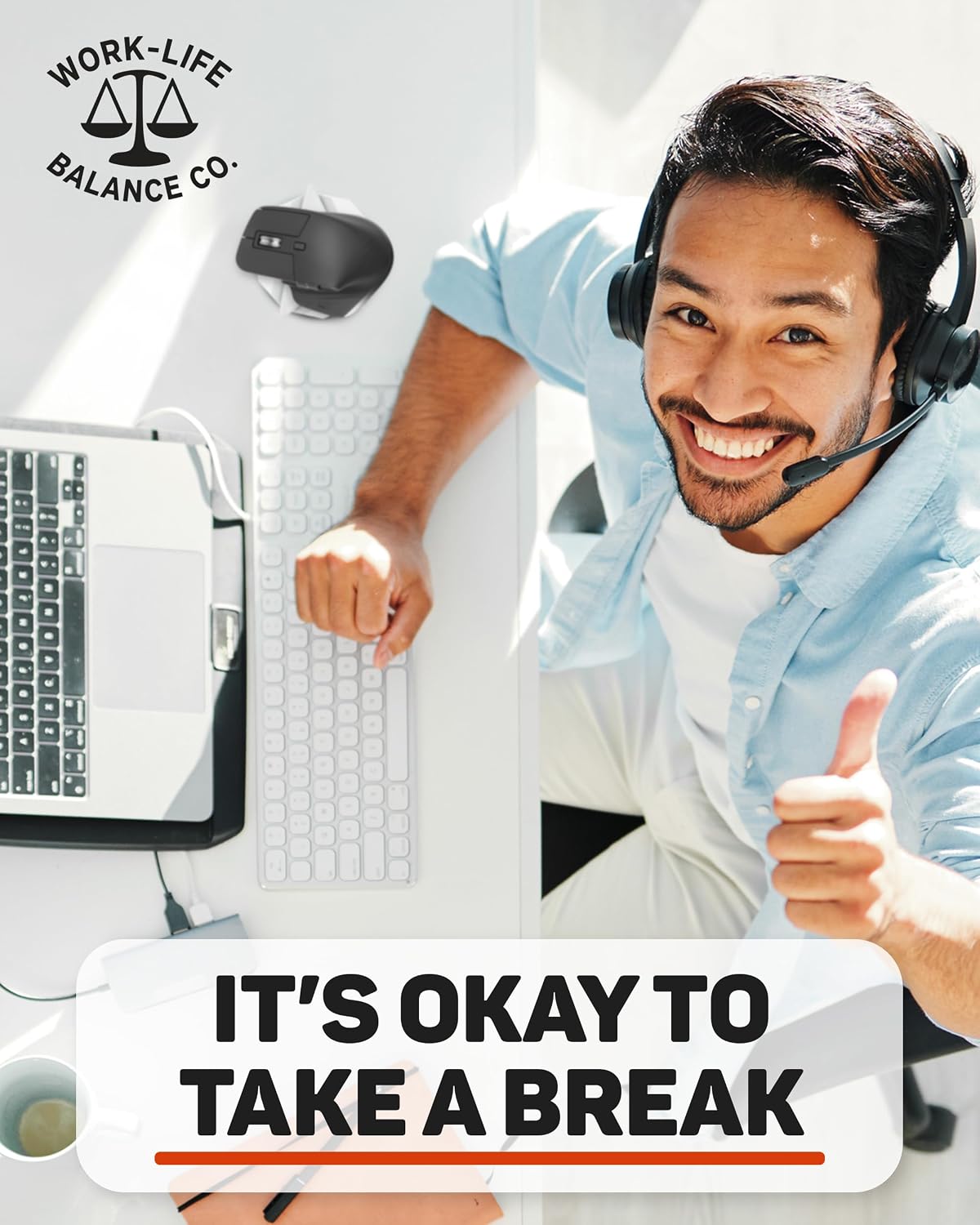 Work-Life Balance Corporation Work-Life Balance Compact Mechanical Mouse Jiggler - Undetectable Device to Keep Mouse