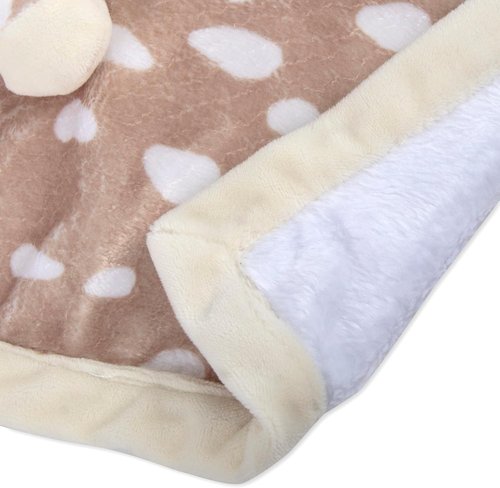 Minky Baby Essentials | Soft Plush Deer Lovey Snuggler Blanket - Gender Neutral Security Blanket for Babies & Toddlers