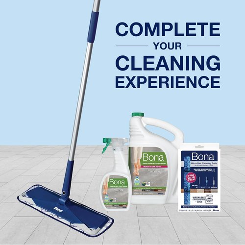 Bona Multi-Surface Floor Cleaner Spray - 32 Fl Oz - Unscented & Refillable | Residue-Free Solution for Stone, Tile, Laminate, Vinyl Floors