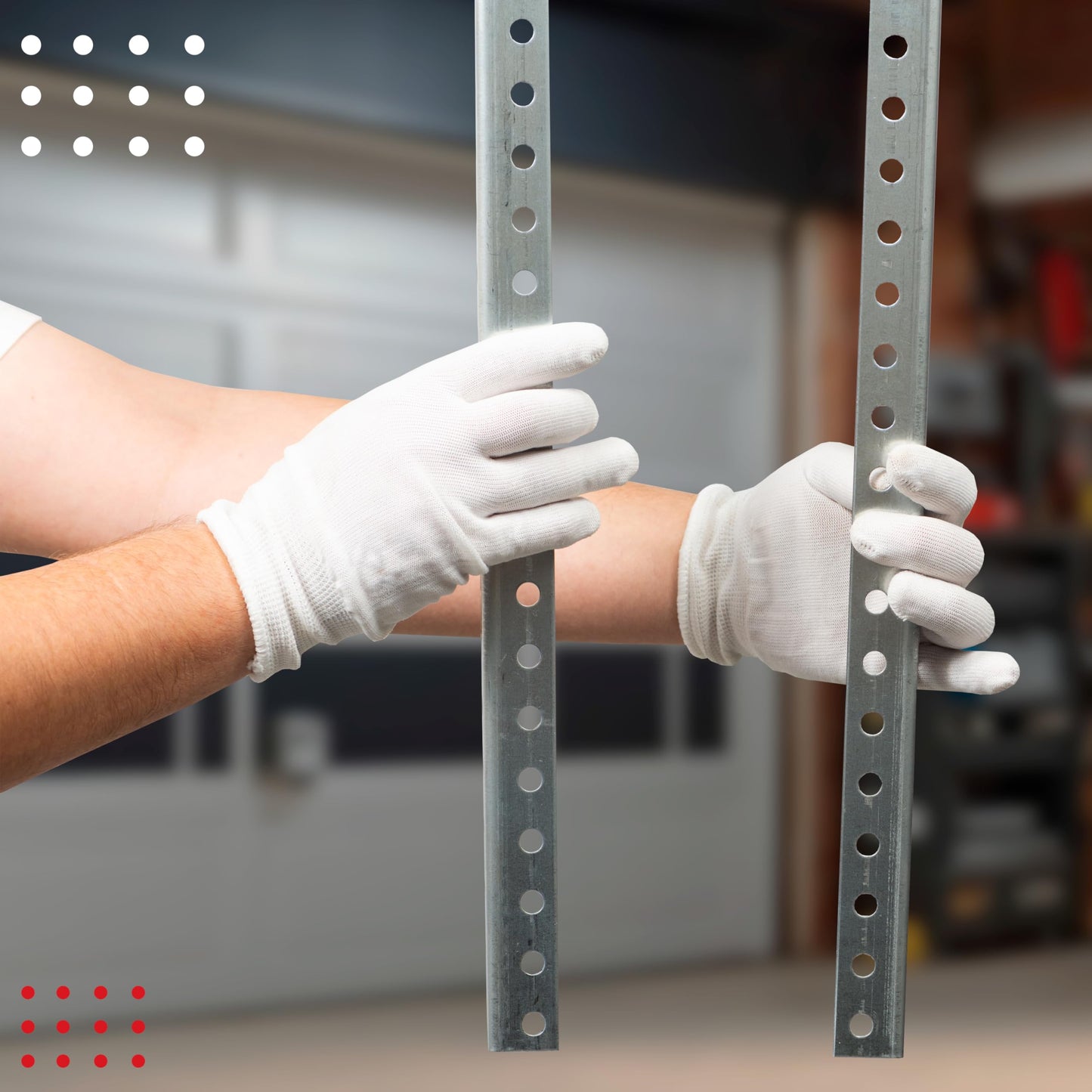 Garage Door Opener Hanging Kit, Galvanized Steel, Installation Screws Included, Compatible with Most Popular Brands