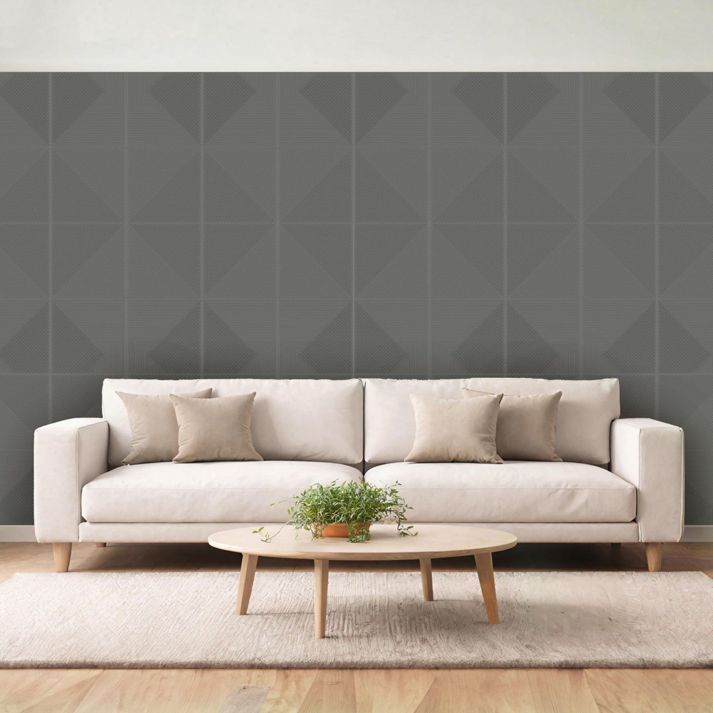 Dundee Deco 3D Peel and Stick Wall Panels - Soft-Touch Matte Finish, 1.6 ft X 3.4 ft, Thick Self-Adhesive Panels for Home & Commercial Interiors - Rose Taupe - Set of 10, Covers 55 sq ft