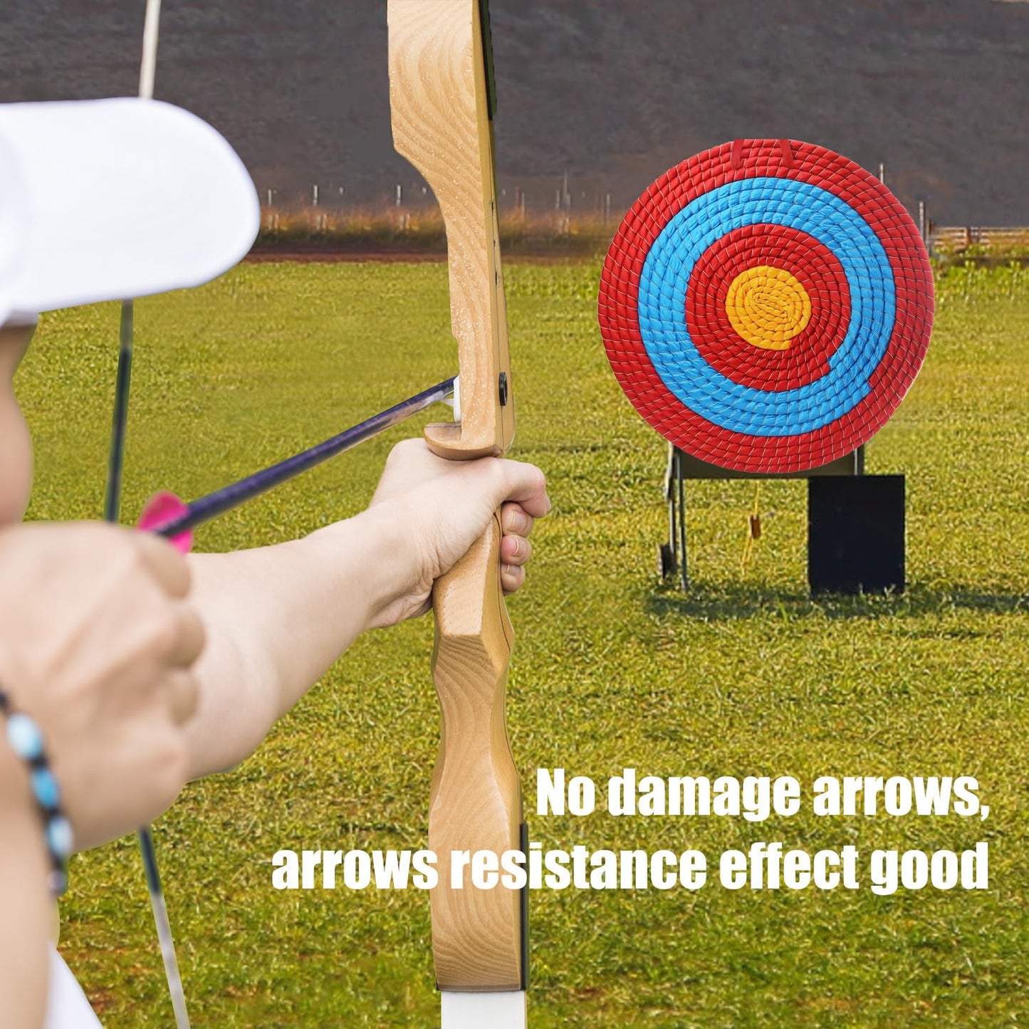 Cifupy Traditional Hand-Made Archery Target 5 Layers Straw Archery Target,Arrow Target for Recurve Bow Longbow for Outdoor Hunting Shooting Practice Archery (20 Inch Targets for Backyard)