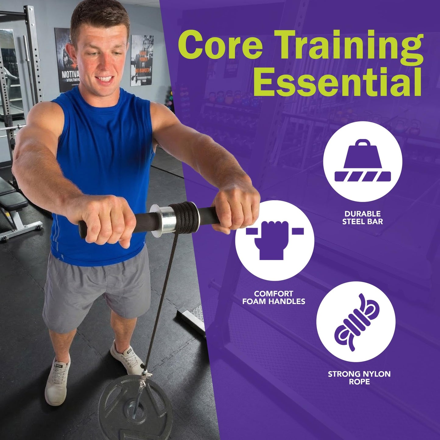 GoFit Wrist and Forearm Blaster - Muscle Strength,Black,One Size,GF-WFB