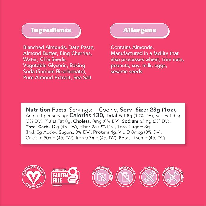 Love + Chew, Variety Pack of Minis - 16 Count - Tasty Gluten Free Cookies - Vegan - Healthy, Paleo, Non GMO Snacks - Individually Wrapped, Soft Baked Cookies - Made from High Protein Almonds - 1 Ounce Each