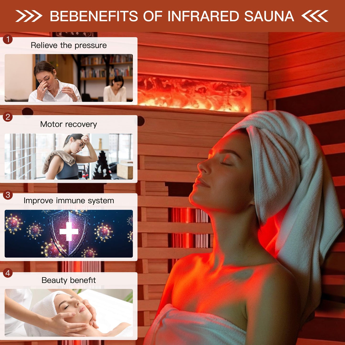 SWHSE Full Spectrum Infrared Sauna, 2-3 Person Home Sauna with 6 Heating Tubes&3 Carbon Plate,Indoor Dry Sauna with Himalayan Salt Panel and LCD Touch Control Panel